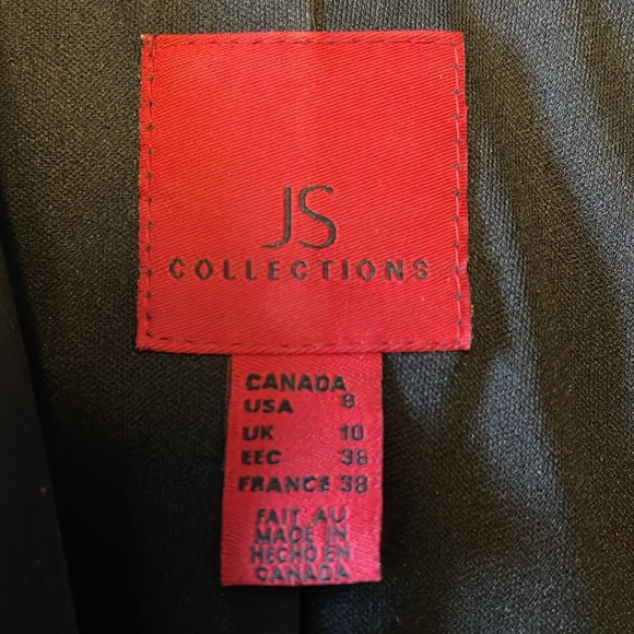 JS COLLECTIONS | Cropped Satin Blazer - sz 8 - Picture 7 of 16